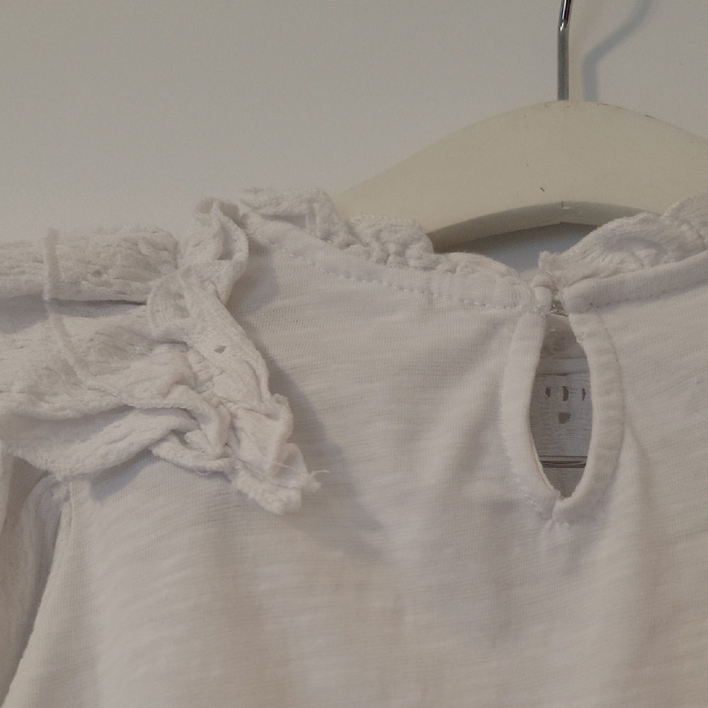 Zara Cream Ruffle Detail Blouse - Picture 4 of 5